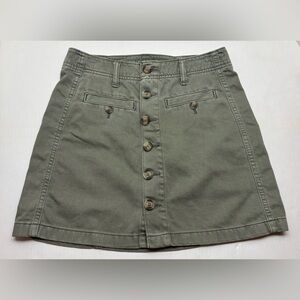 American Eagle Women's Size O Seaweed Green Hi-Rise A-Line Skirt